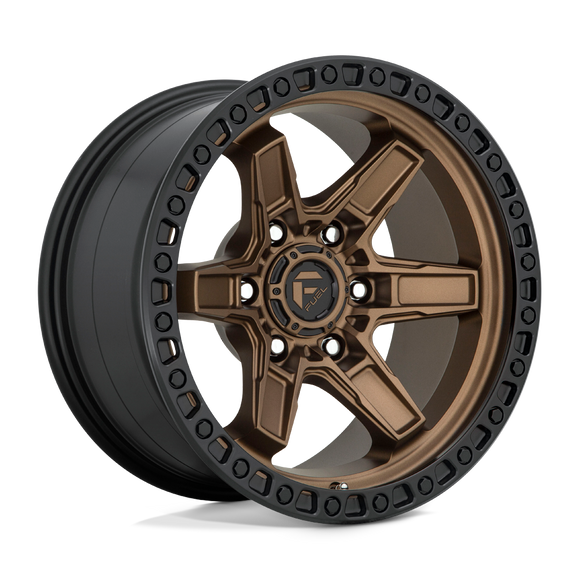 17X9 Fuel D699 KICKER Matte Bronze Black Bead Ring 6X139.7 ET1 wheel/rim