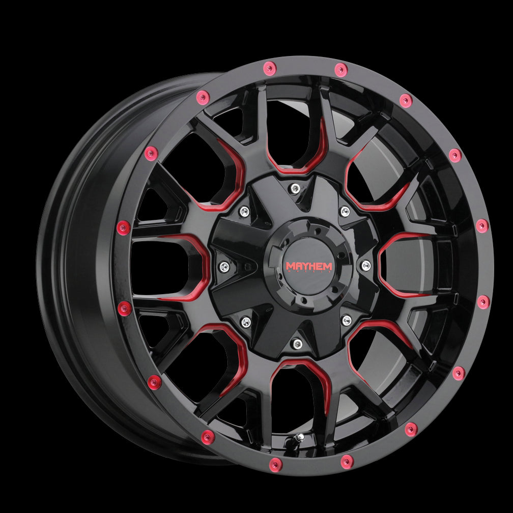 20X9 Mayhem Warrior Black-Red Wheel/Rim 6x135 ET0 8015-2937BTR