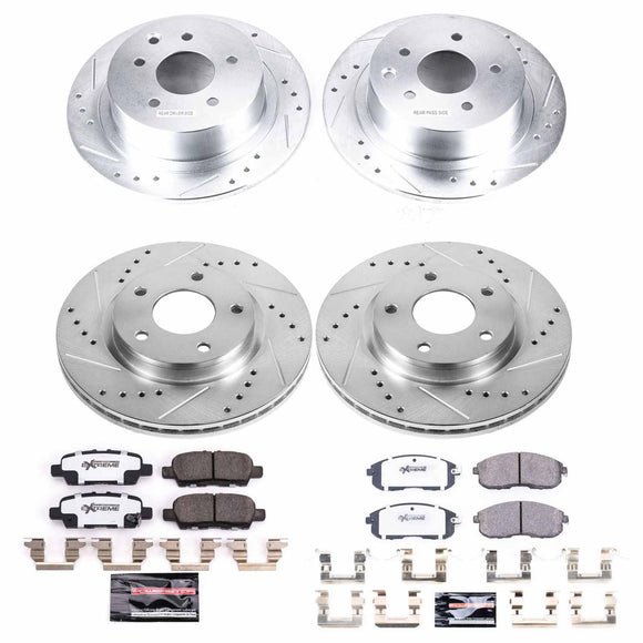 PowerStop Z26 Street Performance Ceramic Brake Pad and Drilled & Slotted Rotor K