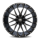24x14 Hardrock Affliction Gloss Black Milled 8x165.1 ET-76 wheel/rim-1