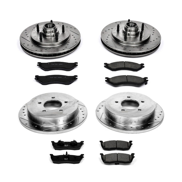 PowerStop Z23 Daily Driver Carbon-Fiber Ceramic Brake Pad and Drilled & Slotted