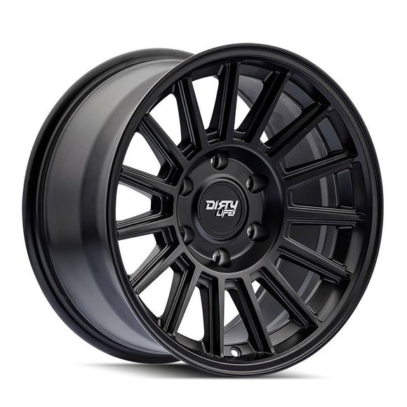 17x8.5 Dirty Life Journey Satin Black 6x139.7 ET0 CB106 Wheel Rim
