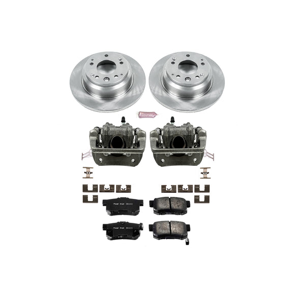 PowerStop OE Stock Replacement Low-Dust Ceramic Brake Pad, Rotor and Caliper Kit