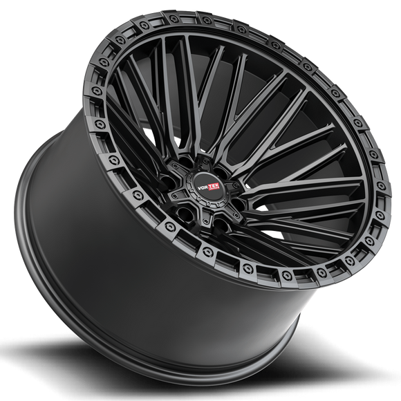 20x12 Vortek VRT-608 Apollo Matte Black 5x127 ET-44 CB78.1 Wheel Rim