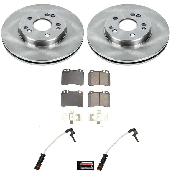 PowerStop OE Stock Replacement Low-Dust Ceramic Brake Pad and Rotor Kit