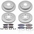PowerStop Genuine Geomet Coated Rotor and Low-Dust Ceramic Brake Pad Kit