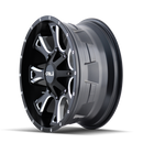 22x12 Cali Off-Road Anarchy Black-Satin Wheel/Rim 8x180 9103-22278M