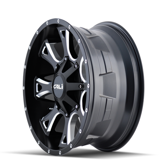 22x12 Cali Off-Road Anarchy Black-Satin Wheel/Rim 8x180 9103-22278M