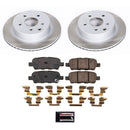 PowerStop Semi-Coated Rotor and Low-Dust Ceramic Brake Pad Kit