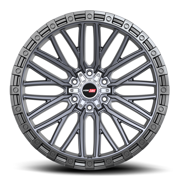 20x10 Vortek VRT-608 Apollo Matte Titanium 6x135 ET-12 CB106.1 Wheel