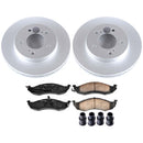 PowerStop Genuine Geomet Coated Rotor and Low-Dust Ceramic Brake Pad Kit