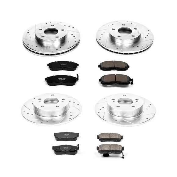PowerStop Z23 Daily Driver Carbon-Fiber Ceramic Brake Pad and Drilled & Slotted