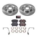 PowerStop OE Stock Replacement Low-Dust Ceramic Brake Pad and Rotor Kit