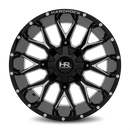 20x10 Hardrock Affliction Gloss Black Milled 5x127/139.7 ET-19 wheel/rim