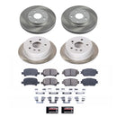 PowerStop Semi-Coated Rotor and Low-Dust Ceramic Brake Pad Kit