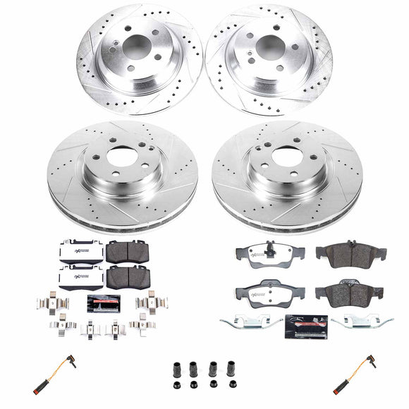 Z26 Street Performance Ceramic Brake Pad and Drilled & Slotted Rotor Kit