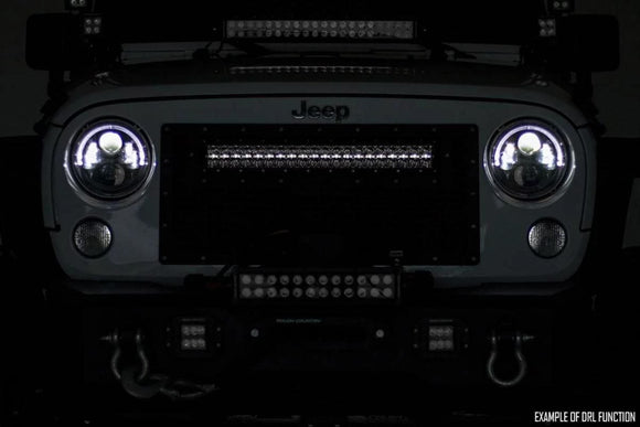 Rough Country Black Series LED 50" Light Curved Dual Row For White DRL