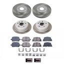 PowerStop Semi-Coated Rotor and Low-Dust Ceramic Brake Pad Kit