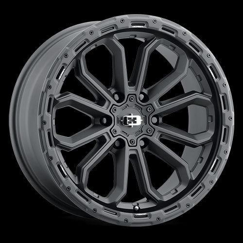 18x9 Vision 405 Korupt Satin Black 6x135 ET12 Wheel Rim - 0