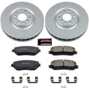 PowerStop Genuine Geomet Coated Rotor and Low-Dust Ceramic Brake Pad Kit