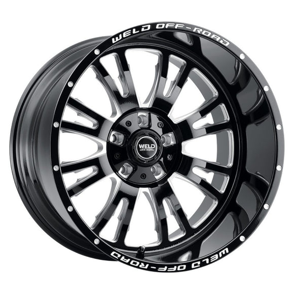 20x12 WELD Off-Road Slingblade Black Milled 6x135 6x139.7 ET-44 Wheel Rim