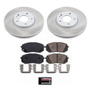 PowerStop Semi-Coated Rotor and Low-Dust Ceramic Brake Pad Kit
