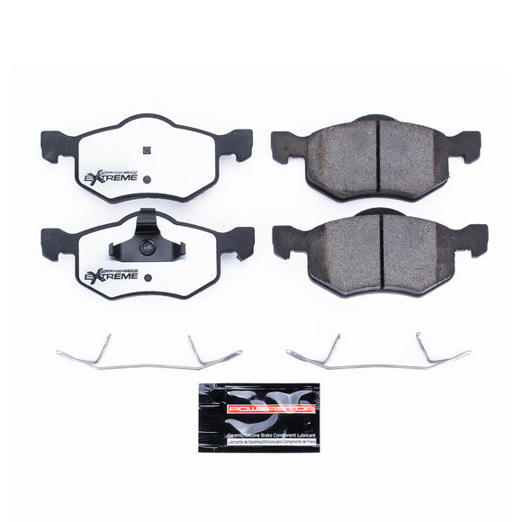 PowerStop Z36 Truck And Tow Carbon-Fiber Ceramic Brake Pads With Hardware