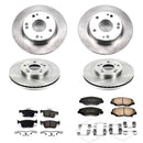 PowerStop OE Stock Replacement Low-Dust Ceramic Brake Pad and Rotor Kit