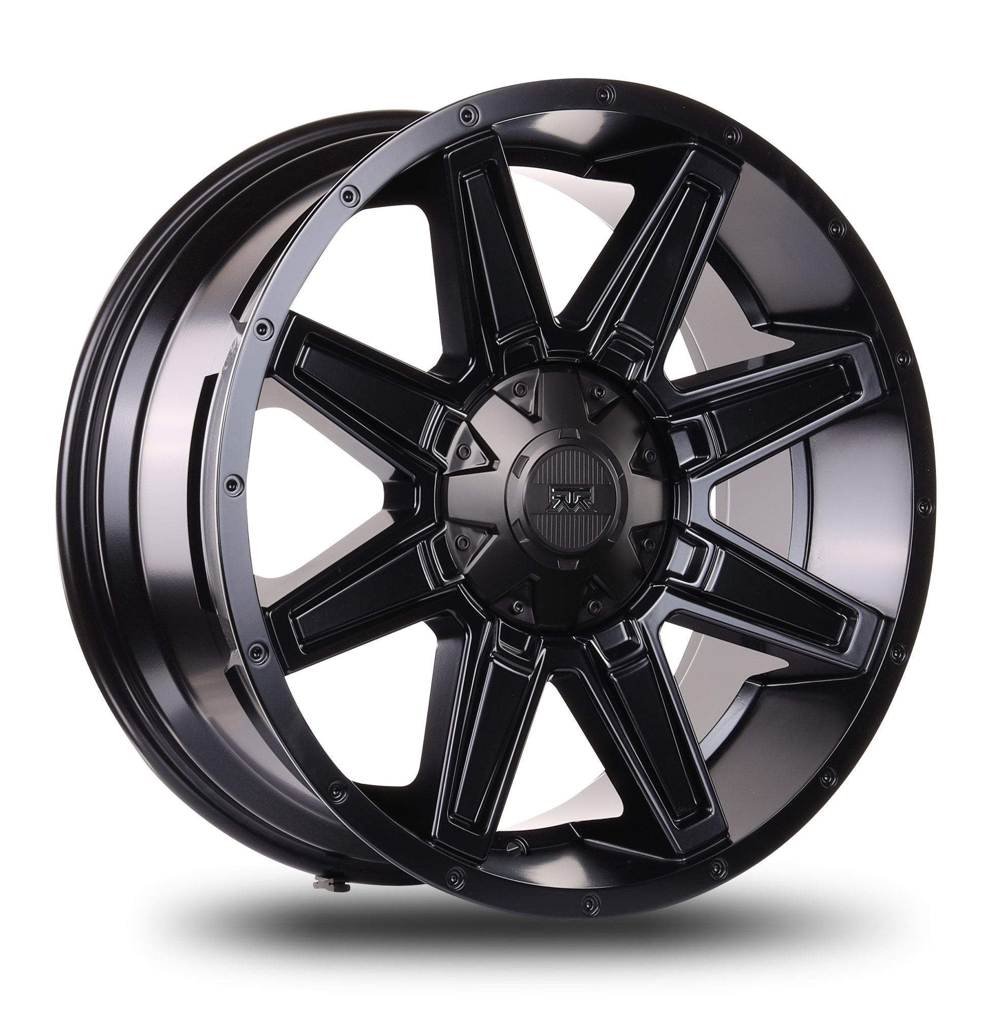 18x9 Mudder Trucker MT404 Deviant Black 5x139.7 5x5.5 5x150 ET18 Wheel Rim