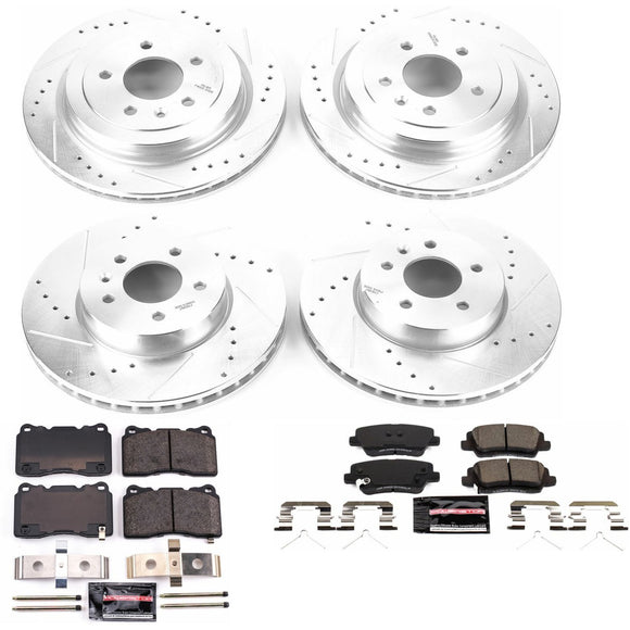 PowerStop Z23 Daily Driver Carbon-Fiber Ceramic Brake Pad and Drilled & Slotted