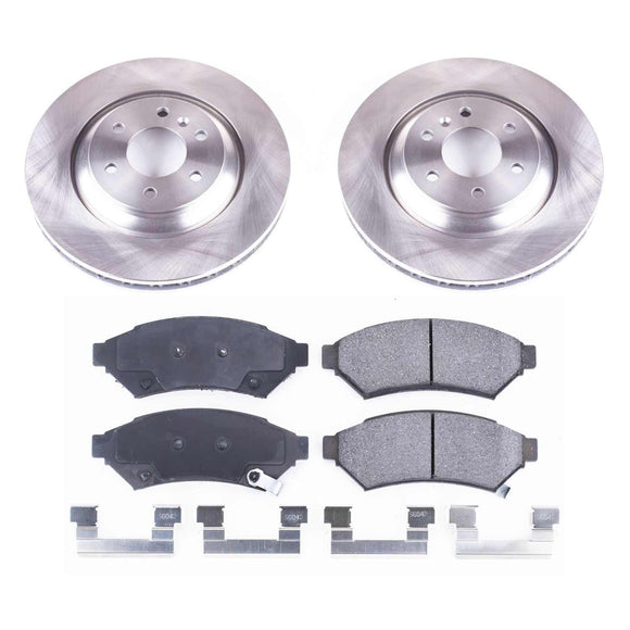 PowerStop OE Stock Replacement Low-Dust Ceramic Brake Pad and Rotor Kit