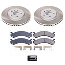 PowerStop Semi-Coated Rotor and Low-Dust Ceramic Brake Pad Kit