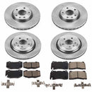 PowerStop OE Stock Replacement Low-Dust Ceramic Brake Pad and Rotor Kit