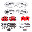 PowerStop Z36 Truck and SUV Ceramic Brake Pad, Drilled & Slotted Rotor, and Cali