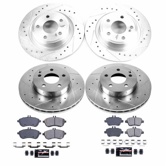 PowerStop Z23 Daily Driver Carbon-Fiber Ceramic Brake Pad and Drilled & Slotted