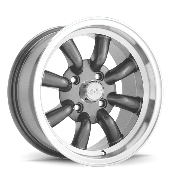 15x7 Konig Rewind Graphite/Machined Lip 4x100 ET40 Wheel Rim