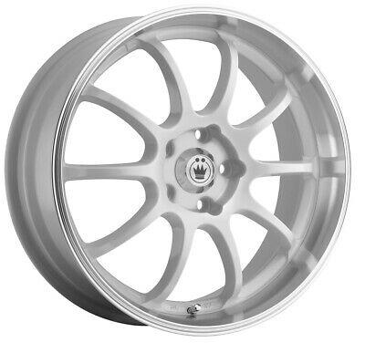 16x7 Konig Lightning White/Machined Lip 4x100 4x114.3 4x4.5 ET40 Wheel Rim