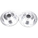 PowerStop Evolution Drilled Slotted Rotors Pair Rear For Oldsmobile Bravada