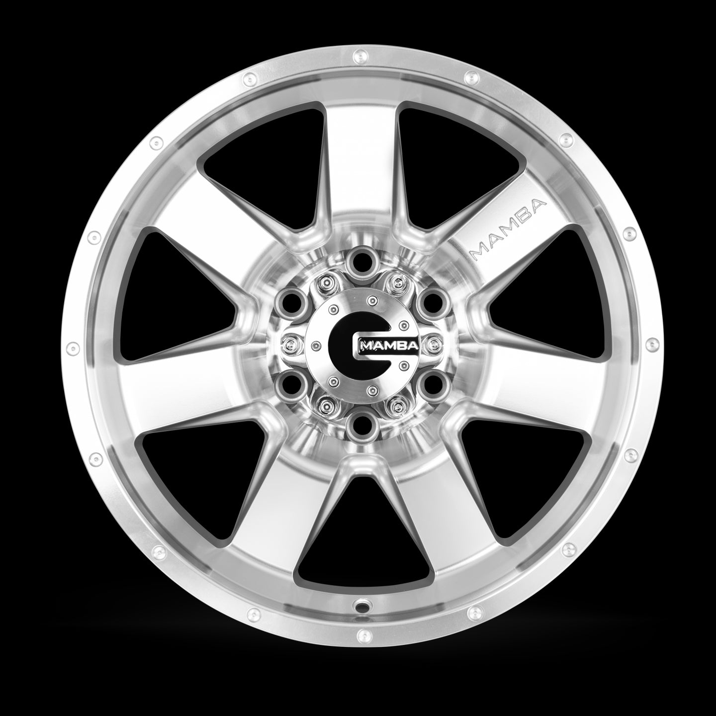 20x9 Mamba M14 Wheel/Rim 6x139.7 20x9 6-139.7 20-9 Silver ET12