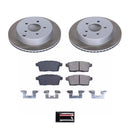 PowerStop Semi-Coated Rotor and Low-Dust Ceramic Brake Pad Kit