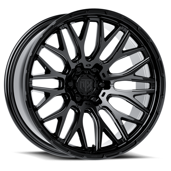 20x9 MTX Typhoon Gloss Black 6x139.7 ET18 CB106.1 Wheel