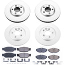 PowerStop Genuine Geomet Coated Rotor and Low-Dust Ceramic Brake Pad Kit