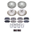 PowerStop Semi-Coated Rotor and Low-Dust Ceramic Brake Pad Kit