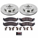 PowerStop OE Stock Replacement Low-Dust Ceramic Brake Pad and Rotor Kit