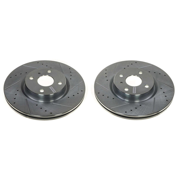 PowerStop Evolution Performance Drilled, Slotted & Plated Brake Rotor Pair