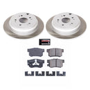 PowerStop Semi-Coated Rotor and Low-Dust Ceramic Brake Pad Kit
