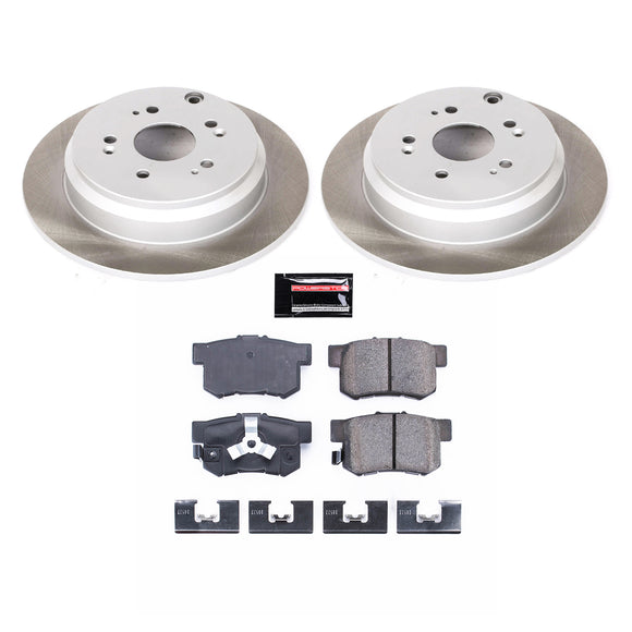 PowerStop Semi-Coated Rotor and Low-Dust Ceramic Brake Pad Kit