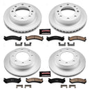 PowerStop Genuine Geomet Coated Rotor and Low-Dust Ceramic Brake Pad Kit