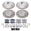 PowerStop Semi-Coated Rotor and Low-Dust Ceramic Brake Pad Kit
