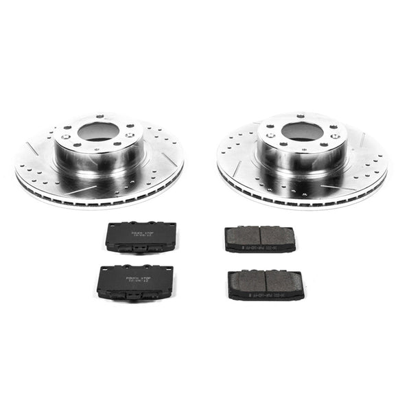 PowerStop Z23 Daily Driver Carbon-Fiber Ceramic Brake Pad and Drilled & Slotted